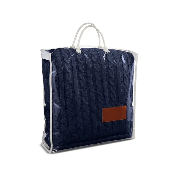 Leeman Cable Knit Sherpa Throw - Leeman Cable Knit Sherpa Throw - Image 1 of 9
