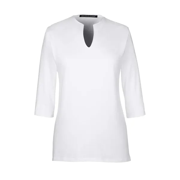 Devon & Jones Women's Perfect Fit™ Tailored Open Neckline... - Devon & Jones Women's Perfect Fit™ Tailored Open Neckline... - Image 1 of 2