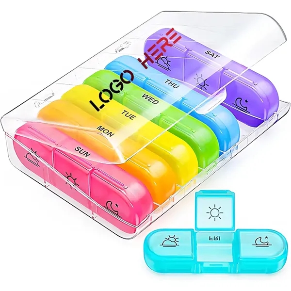 Weekly Pill Box Organizer, 21 Times - Weekly Pill Box Organizer, 21 Times - Image 0 of 4