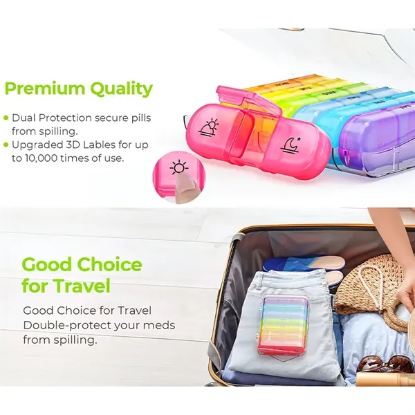 Weekly Pill Box Organizer, 21 Times - Weekly Pill Box Organizer, 21 Times - Image 2 of 4
