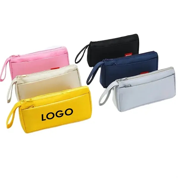Double Zipper Portable Pouch Pencil Case - Double Zipper Portable Pouch Pencil Case - Image 0 of 4
