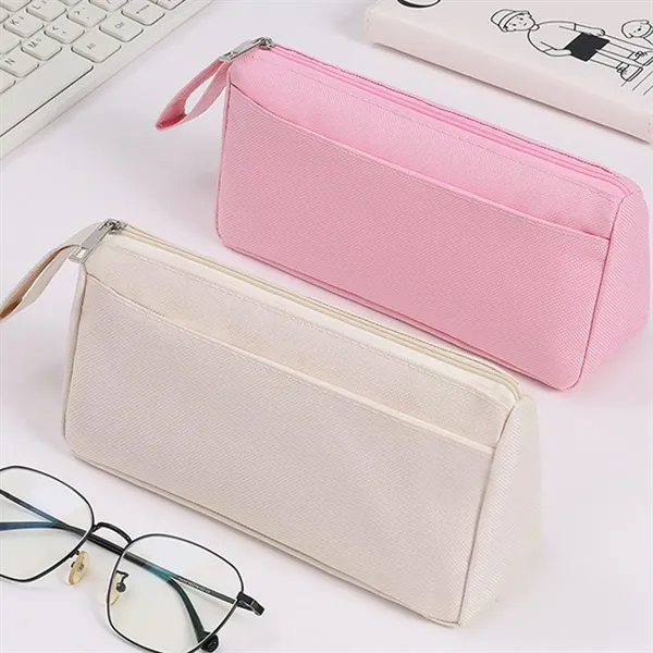 Double Zipper Portable Pouch Pencil Case - Double Zipper Portable Pouch Pencil Case - Image 4 of 4