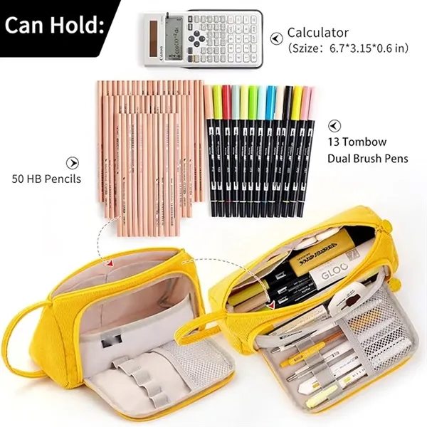Big Capacity Pencil Case Pen Pouch Office Organizer - Big Capacity Pencil Case Pen Pouch Office Organizer - Image 2 of 5
