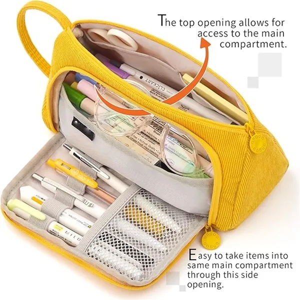 Big Capacity Pencil Case Pen Pouch Office Organizer - Big Capacity Pencil Case Pen Pouch Office Organizer - Image 3 of 5