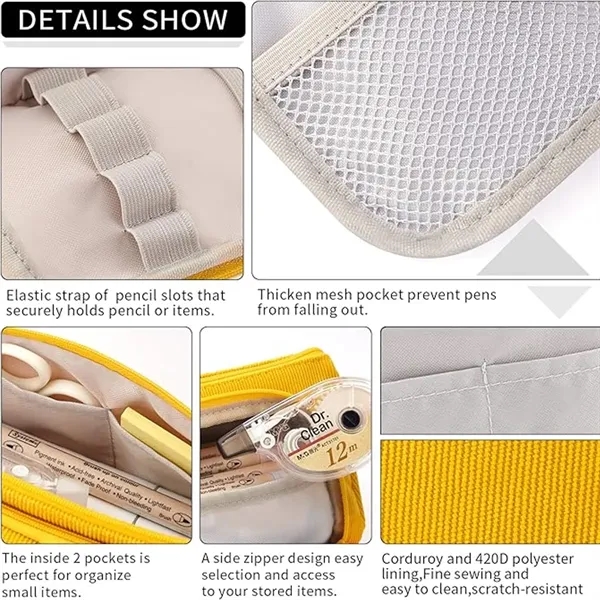 Big Capacity Pencil Case Pen Pouch Office Organizer - Big Capacity Pencil Case Pen Pouch Office Organizer - Image 5 of 5