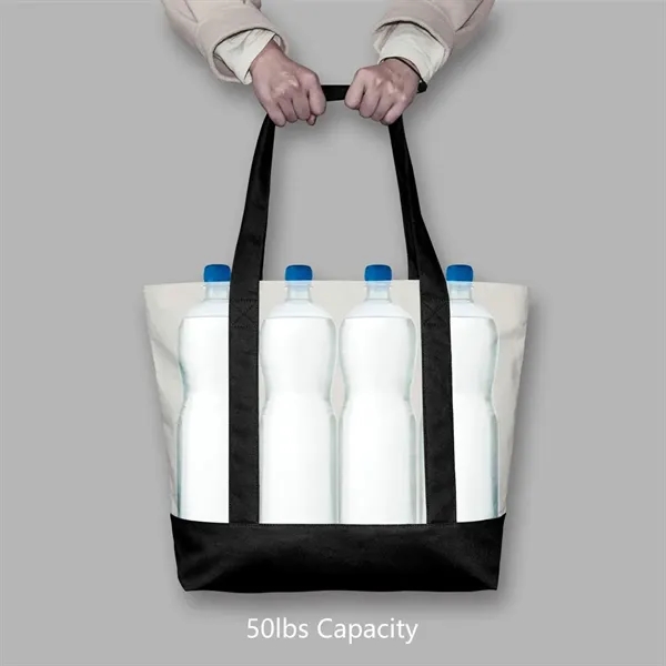 Reusable Canvas Grocery Shopping Tote Bag - Reusable Canvas Grocery Shopping Tote Bag - Image 1 of 5