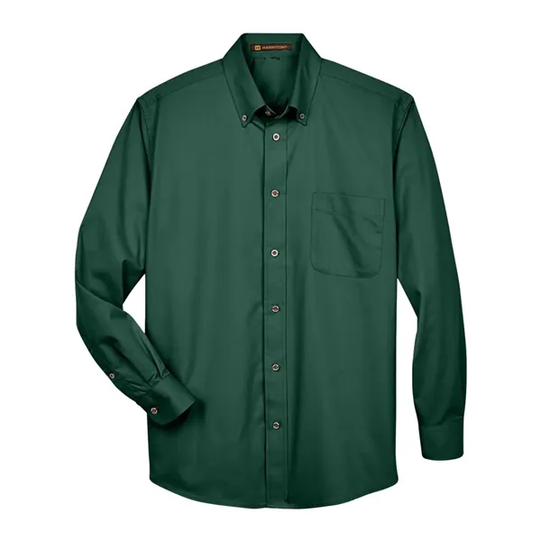 Harriton Men's Easy Blend™ Twill Shirt - Harriton Men's Easy Blend™ Twill Shirt - Image 9 of 26