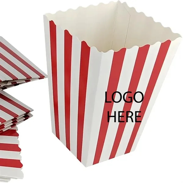 Mini Red and White Striped Popcorn Boxes - Mini Red and White Striped Popcorn Boxes - Image 0 of 5
