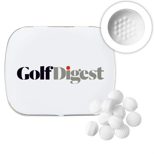 Domed Tin with Golf Ball Shaped Mints - Domed Tin with Golf Ball Shaped Mints - Image 4 of 7