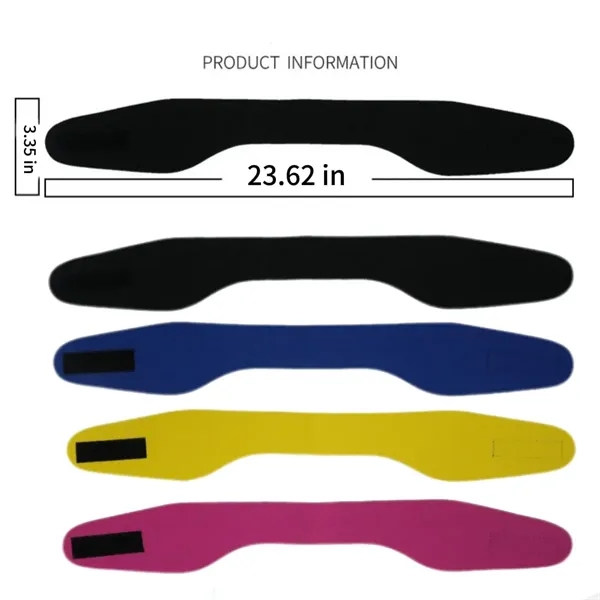 Custom Neoprene Swim Headband Adjustable Ear Protector - Custom Neoprene Swim Headband Adjustable Ear Protector - Image 1 of 3