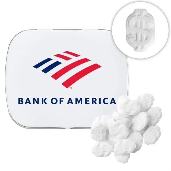 Domed Tin with Dollar Sign Shaped Mints - Domed Tin with Dollar Sign Shaped Mints - Image 4 of 7