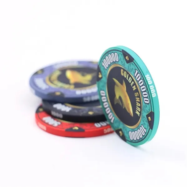 Custom Ceramic Poker Chip 39 MM - Custom Ceramic Poker Chip 39 MM - Image 0 of 4