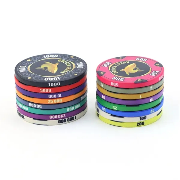 Custom Ceramic Poker Chip 39 MM - Custom Ceramic Poker Chip 39 MM - Image 1 of 4