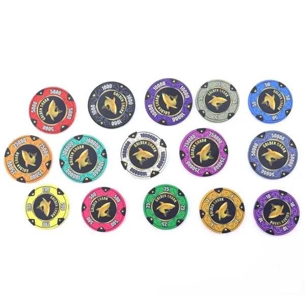 Custom Ceramic Poker Chip 39 MM - Custom Ceramic Poker Chip 39 MM - Image 2 of 4