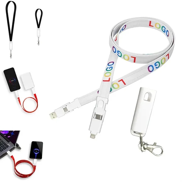 6 in 1 USB Lanyard Charging Cable - 6 in 1 USB Lanyard Charging Cable - Image 0 of 3