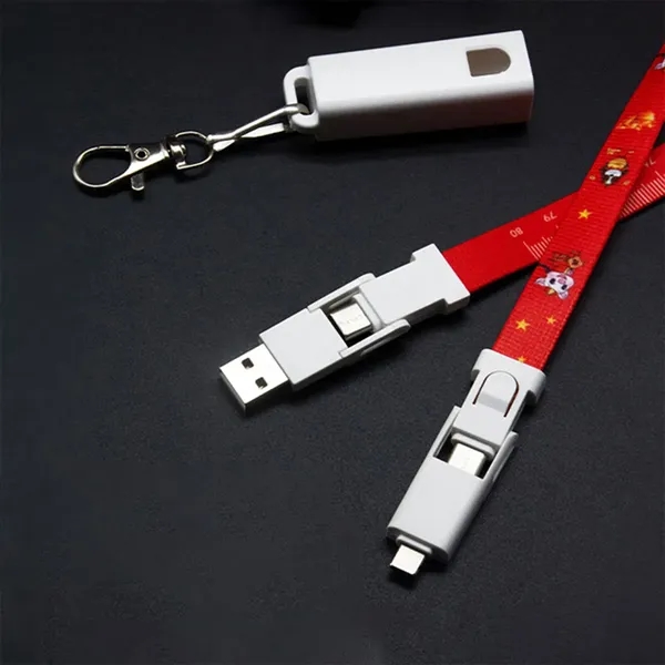6 in 1 USB Lanyard Charging Cable - 6 in 1 USB Lanyard Charging Cable - Image 2 of 3