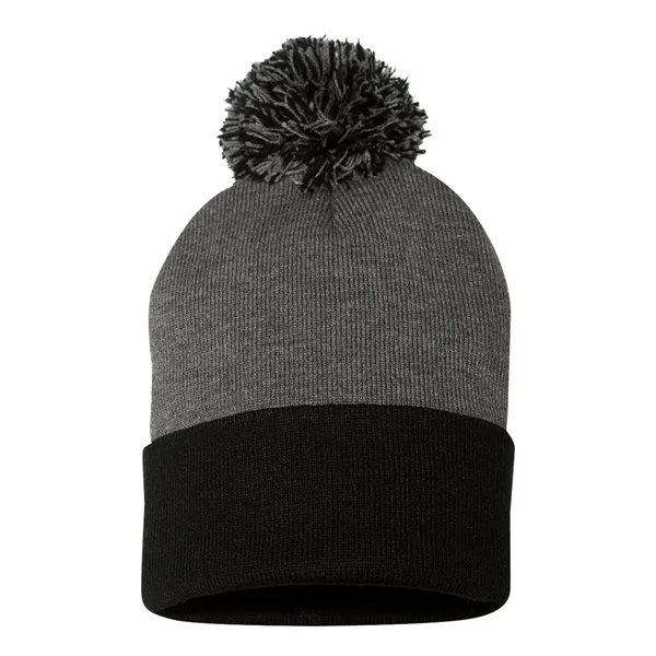 Sportsman 12" Pom-Pom Cuffed Beanie - Sportsman 12" Pom-Pom Cuffed Beanie - Image 7 of 52