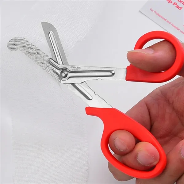 Stainless Steel Trauma Shears with Safety Tip Handle - Stainless Steel Trauma Shears with Safety Tip Handle - Image 5 of 5
