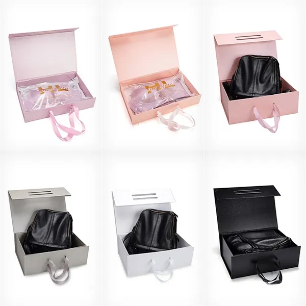 Magnetic Folding Gift Shoe Bra Box With Handle - Magnetic Folding Gift Shoe Bra Box With Handle - Image 3 of 3