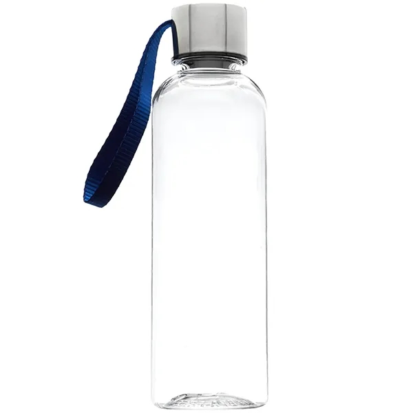 17 oz Transparent Genie Plastic Sports Water Bottle w/ Strap - 17 oz Transparent Genie Plastic Sports Water Bottle w/ Strap - Image 2 of 6