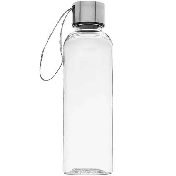 17 oz Transparent Genie Plastic Sports Water Bottle w/ Strap - 17 oz Transparent Genie Plastic Sports Water Bottle w/ Strap - Image 3 of 6