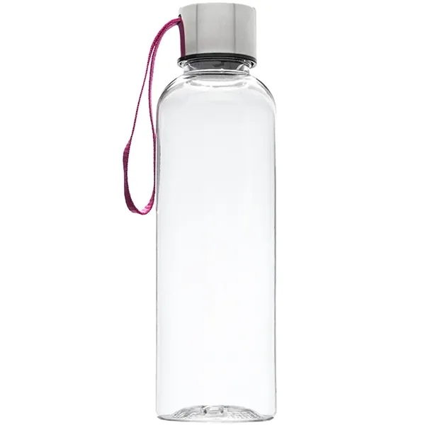 17 oz Transparent Genie Plastic Sports Water Bottle w/ Strap - 17 oz Transparent Genie Plastic Sports Water Bottle w/ Strap - Image 5 of 6
