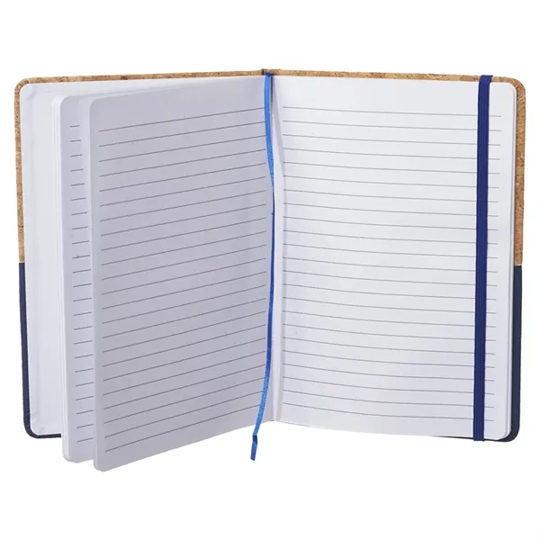5.75" x 8.35" Greensburg Hard Cover Notebook w/ Cork Binding - 5.75" x 8.35" Greensburg Hard Cover Notebook w/ Cork Binding - Image 1 of 4