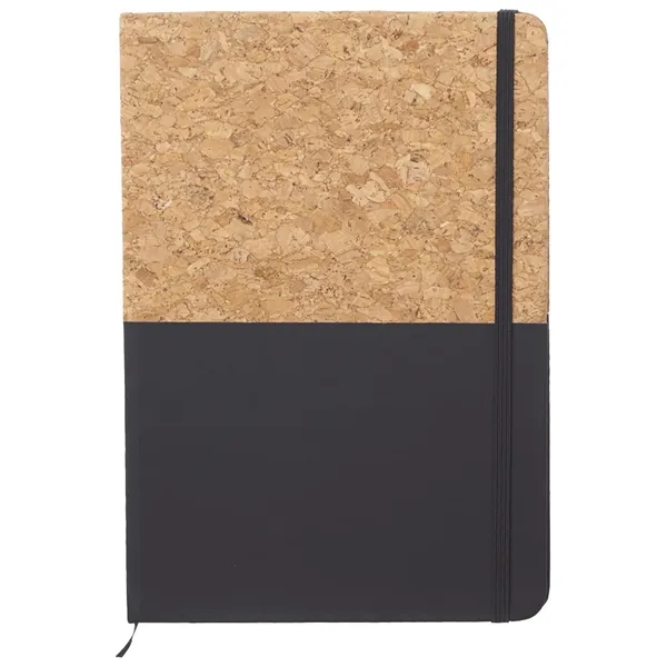 5.75" x 8.35" Greensburg Hard Cover Notebook w/ Cork Binding - 5.75" x 8.35" Greensburg Hard Cover Notebook w/ Cork Binding - Image 3 of 4