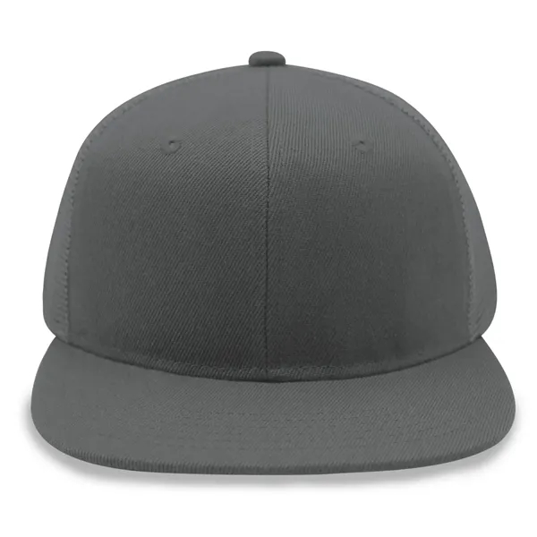 6 Panel Snapback Poly Twill Trucker Cap with Flat Bill - 6 Panel Snapback Poly Twill Trucker Cap with Flat Bill - Image 2 of 5