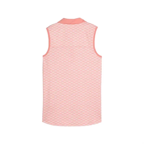 Puma Ladies Cloudspun Scallop Sleeveless Polo - Puma Ladies Cloudspun Scallop Sleeveless Polo - Image 4 of 4