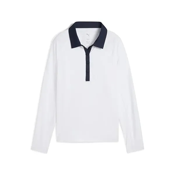 Puma Ladies You-V Long Sleeve Polo - Puma Ladies You-V Long Sleeve Polo - Image 1 of 3