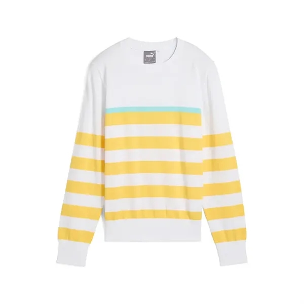 Puma Ladies Resort Stripe Sweater - Puma Ladies Resort Stripe Sweater - Image 1 of 3