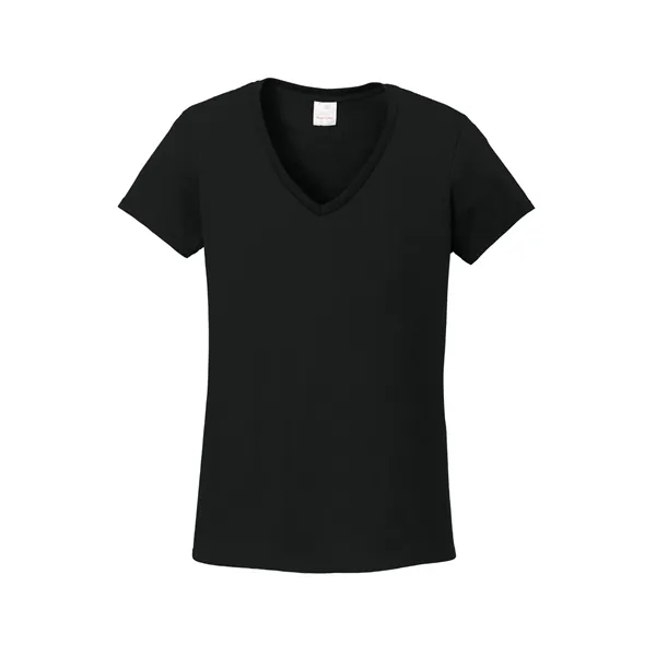 Gildan Women's Heavy Cotton 100% Cotton V-Neck T-Shirt. - Gildan Women's Heavy Cotton 100% Cotton V-Neck T-Shirt. - Image 6 of 40