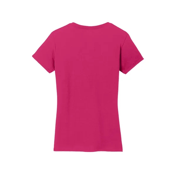 Gildan Women's Heavy Cotton 100% Cotton V-Neck T-Shirt. - Gildan Women's Heavy Cotton 100% Cotton V-Neck T-Shirt. - Image 9 of 40