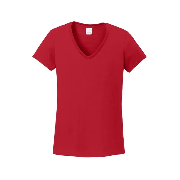 Gildan Women's Heavy Cotton 100% Cotton V-Neck T-Shirt. - Gildan Women's Heavy Cotton 100% Cotton V-Neck T-Shirt. - Image 12 of 40