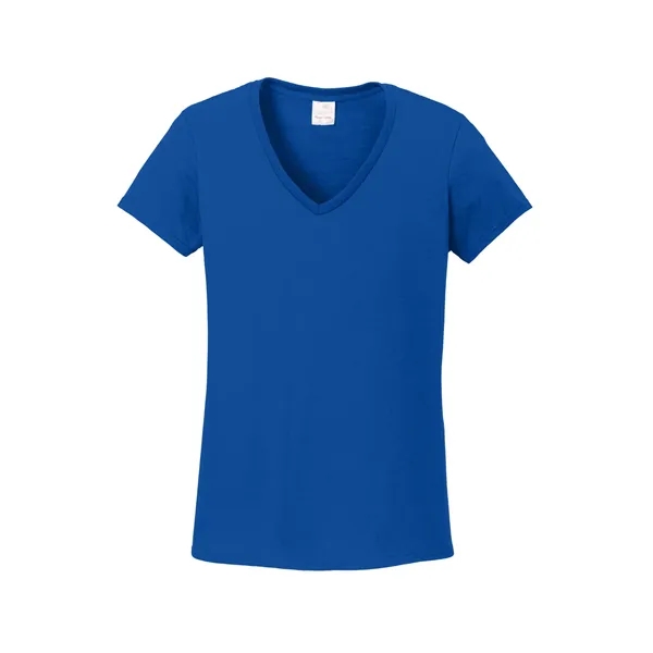 Gildan Women's Heavy Cotton 100% Cotton V-Neck T-Shirt. - Gildan Women's Heavy Cotton 100% Cotton V-Neck T-Shirt. - Image 14 of 40