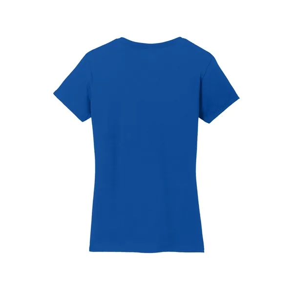 Gildan Women's Heavy Cotton 100% Cotton V-Neck T-Shirt. - Gildan Women's Heavy Cotton 100% Cotton V-Neck T-Shirt. - Image 15 of 40