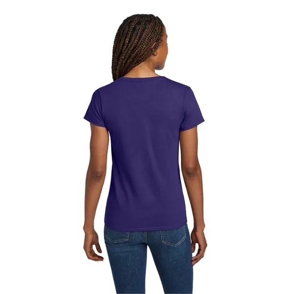 Gildan Women's Heavy Cotton 100% Cotton V-Neck T-Shirt. - Gildan Women's Heavy Cotton 100% Cotton V-Neck T-Shirt. - Image 17 of 40