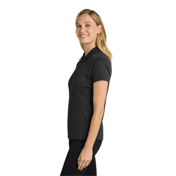 Port Authority Women's Pinpoint Mesh Zip Polo. - Port Authority Women's Pinpoint Mesh Zip Polo. - Image 7 of 19