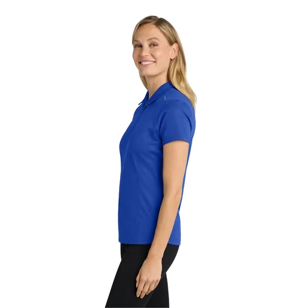 Port Authority Women's Pinpoint Mesh Zip Polo. - Port Authority Women's Pinpoint Mesh Zip Polo. - Image 15 of 19