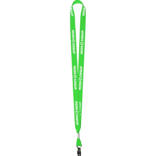 5-8 Wide Neon Polyester Web Lanyard - 5-8 Wide Neon Polyester Web Lanyard - Image 4 of 30