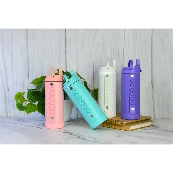 14oz Iconic Pop Fidget Bottle w/ Drinking Spout and Straw - 14oz Iconic Pop Fidget Bottle w/ Drinking Spout and Straw - Image 32 of 33