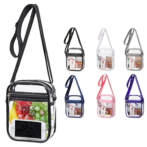 Outdoor Transparent Crossbody Purse Bag  Clear Handbag - Outdoor Transparent Crossbody Purse Bag  Clear Handbag - Image 0 of 6