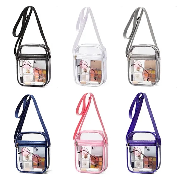 Outdoor Transparent Crossbody Purse Bag  Clear Handbag - Outdoor Transparent Crossbody Purse Bag  Clear Handbag - Image 2 of 6