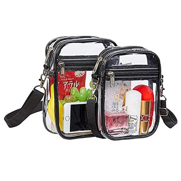 Outdoor Transparent Crossbody Purse Bag  Clear Handbag - Outdoor Transparent Crossbody Purse Bag  Clear Handbag - Image 6 of 6