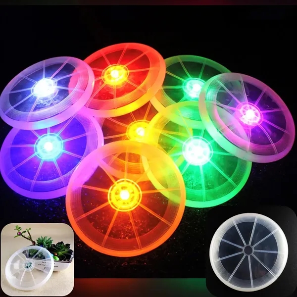LED Light Up Flying Disc Frisbee Flyer - LED Light Up Flying Disc Frisbee Flyer - Image 0 of 6