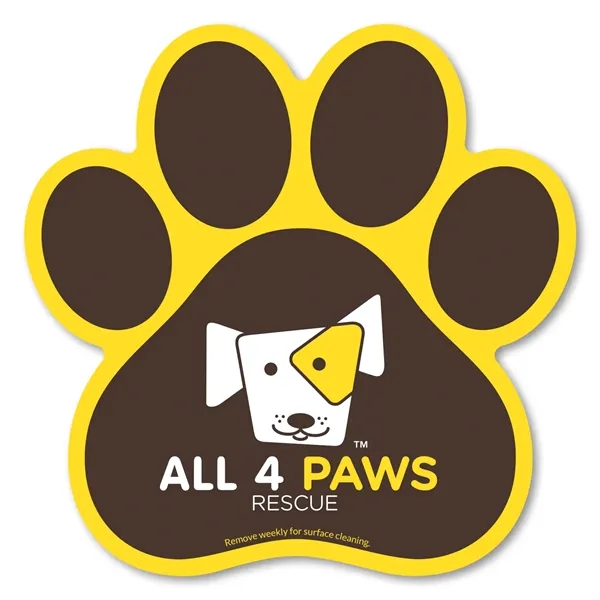 Paw Print Car Magnet 5.75 x 5.75