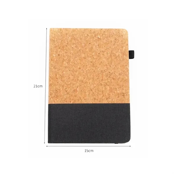 Eco Friendly Cork Gift Soft Wood Notebook Set with Pen - Eco Friendly Cork Gift Soft Wood Notebook Set with Pen - Image 1 of 5
