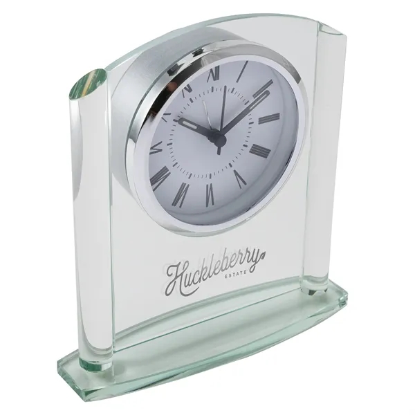 Arch Glass Desk Clock - Arch Glass Desk Clock - Image 2 of 2