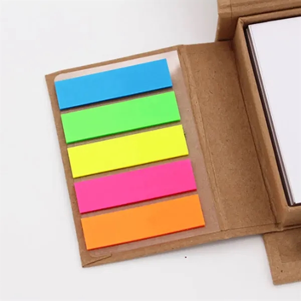 Eco Sticky Note Set with Pen and Ruler Cover - Eco Sticky Note Set with Pen and Ruler Cover - Image 2 of 5